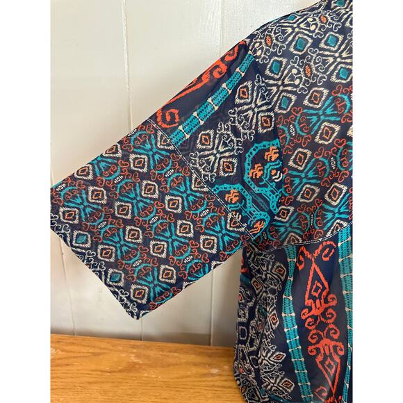 Juniper Ln Kimono Top Womens Large‎ Aztec - Picture 5 of 10